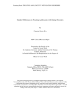 Gender Differences in Treating Adolescents with Eating Disorders