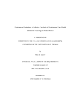 Physicians and Technology: A Collective Case Study of Physicians and Use of Health