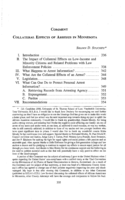 Collateral Effects of Arrests in Minnesota