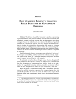 How Qualified Immunity Condones Rogue Behavior by Government Officers