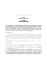 Borealis Software Case Study