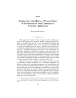 Combating the Racial Wealth Gap: A Government and Corporate-Centric Approach