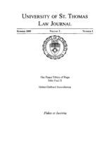 The Peace Ethics of Pope John Paul II