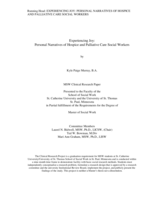 Experiencing Joy: Personal Narratives of Hospice and Palliative Care Social Workers