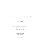"You Are There": Blurred Boundaries, Touristic Reading, and the Human Rights Novel
