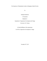 The Experience of Humanitarian Leaders in Managing Cultural Diversity