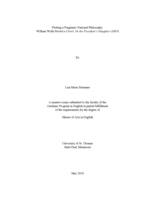 Plotting a Pragmatic National Philosophy: William Wells Brown's CLOTEL; OR THE PRESIDENT'S DAUGHTER (1853)