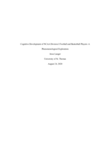 Cognitive Development of NCAA Division I Football and Basketball Players: A Phenomenological Exploration