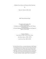 Childhood Sexual Abuse and Therapy with the Perpetrator