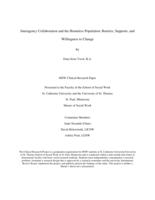 Interagency Collaboration and the Homeless Population: Barriers, Supports, and Willingness to Change