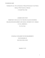 The Burden We Carry: The Lived Experience of Museum Professionals of Color With the Ideology of White Normativity in Museums, A Grounded Theory Study