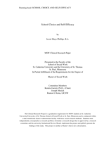 School Choice and Self-Efficacy