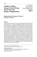 Conflict in Roles: Lying to the Ingroup Versus the Outgoing in Negotiations