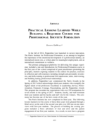 Practical Lessons Learned While Building a Required Course for Professional Identity Formation