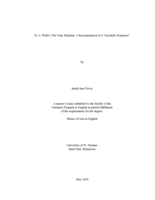 H.G. Wells's The Time Machine: A Reexamination of a "Scientific Romance"