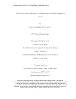 The Effects of Gender on Resiliency for Children when a Parent has Huntington's Disease
