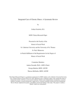 Integrated Care of Chronic Illness: A Systematic Review