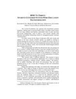 RISE To Thrive: Student-Centered System-Wide Education Transformation