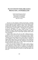 State Constitutions, Religious Protection, and Federalism
