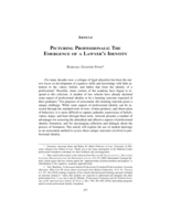 Picturing Professionals: The Emergence of a Lawyer's Identity