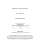 Improving Mental Illness Recovery Utilizing Exercise Through Assertive Community Treatment Teams
