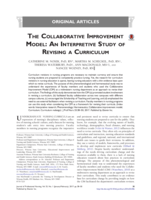 The collaborative improvement model: an interpretive study of revising a curriculum