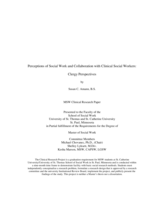 Perceptions of Social Work and Collaboration with Clinical Social Workers: Clergy Perspectives