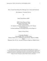 How is Social Networking Sites Effecting Teen's Social and Emotional Development: A Systemic Review