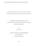 Journeying Toward Racial Justice in Schools: A Scholarly Personal Narrative on Exposing Racism and Sustaining the Fight for Equity in Mostly White Systems