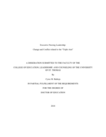 Executive Nursing Leadership: Change and Conflict related to the "Triple Aim"
