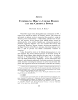 Compelling Mercy: Judicial Review and the Clemency Power