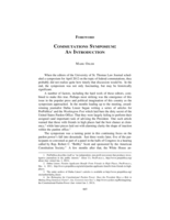 Commutations Symposium: An Introduction