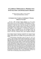 A Catholic Theological Perspective on Evolution and Intelligent Design