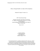 Effects of Integral Health Care within LGBTQ Populations