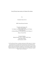 Social Worker Interventions for Patients Post-Stroke
