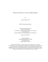 Sibshops: How Effective Are They in Helping Siblings?