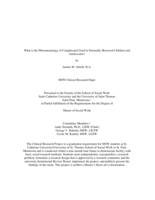 What is the Phenomenology of Complicated Grief in Parentally Bereaved Children and Adolescents?