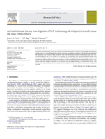 An institutional theory investigation of U.S. technology development trends since the mid-19th century