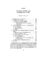 Catholic Judges and Cooperation in Sin