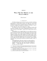 What We Got Wrong in the War on Drugs