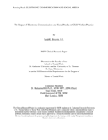 The Impact of Electronic Communication and Social Media on Child Welfare Practice