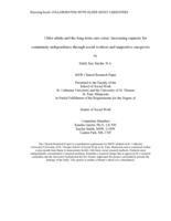 Older Adults and the Long-term Care Crisis: Increasing Capacity for Community Independence through Social Workers and Supportive Caregivers