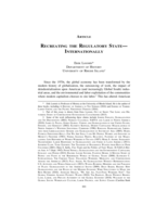 Recreating the Regulatory State - Internationally