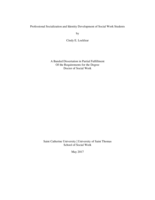 Professional Socialization and Identity Development of Social Work Students