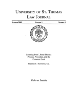 Learning from Liberal Theory: Process, Procedure, and the Common Good