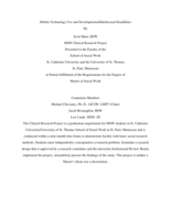 Mobile Technology Use and Developmental/Intellectual Disabilities