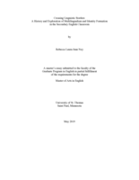 Crossing Linguistic Borders: A History and Exploration of Multilingualism and Identity Formation in the Secondary English Classroom