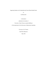 Supporting Students with Unidentified and Unmet Mental Health Needs