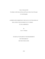 Under A Patriarchal Pall: The Hidden Conflict Between Priests and Women Catholic School Principals An Autoethnography