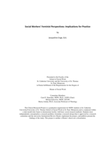 Social Workers’ Feminist Perspectives: Implications for Practice